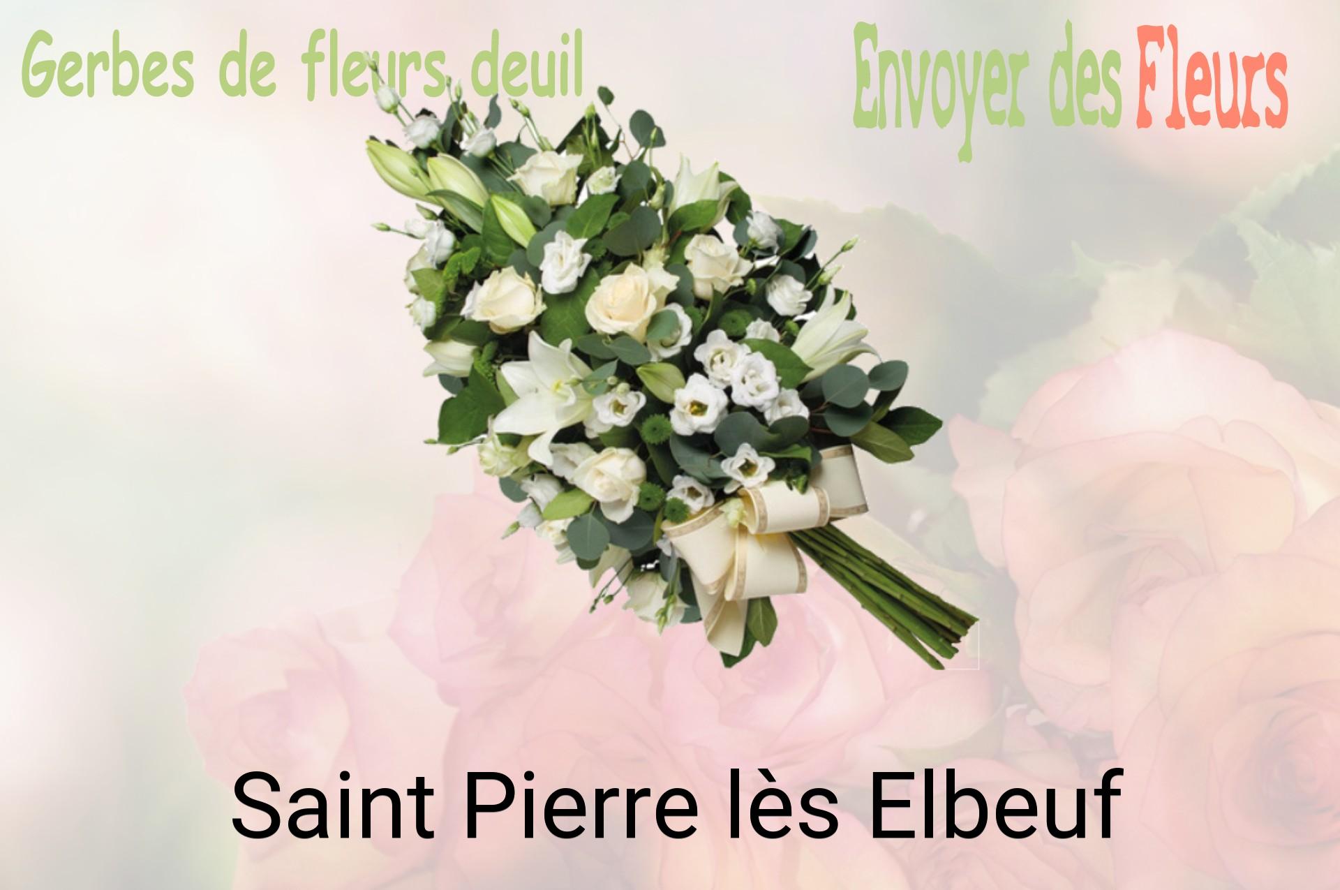 Gerbe de fleurs de deuil livrée à Saint-Pierre-lès-Elbeuf